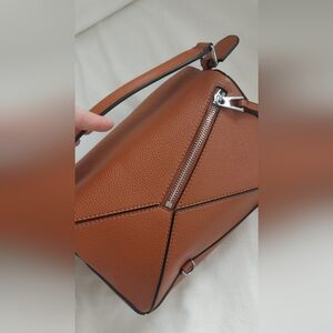 BRAND NEW NEVER USED Brown Faux Leather Handbag Tote Bag Crossbody